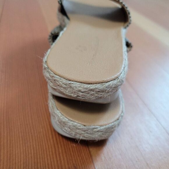 Tommy Bahama trevor woven geometric pattern slides minimalist neutral graphic su - Picture 4 of 8